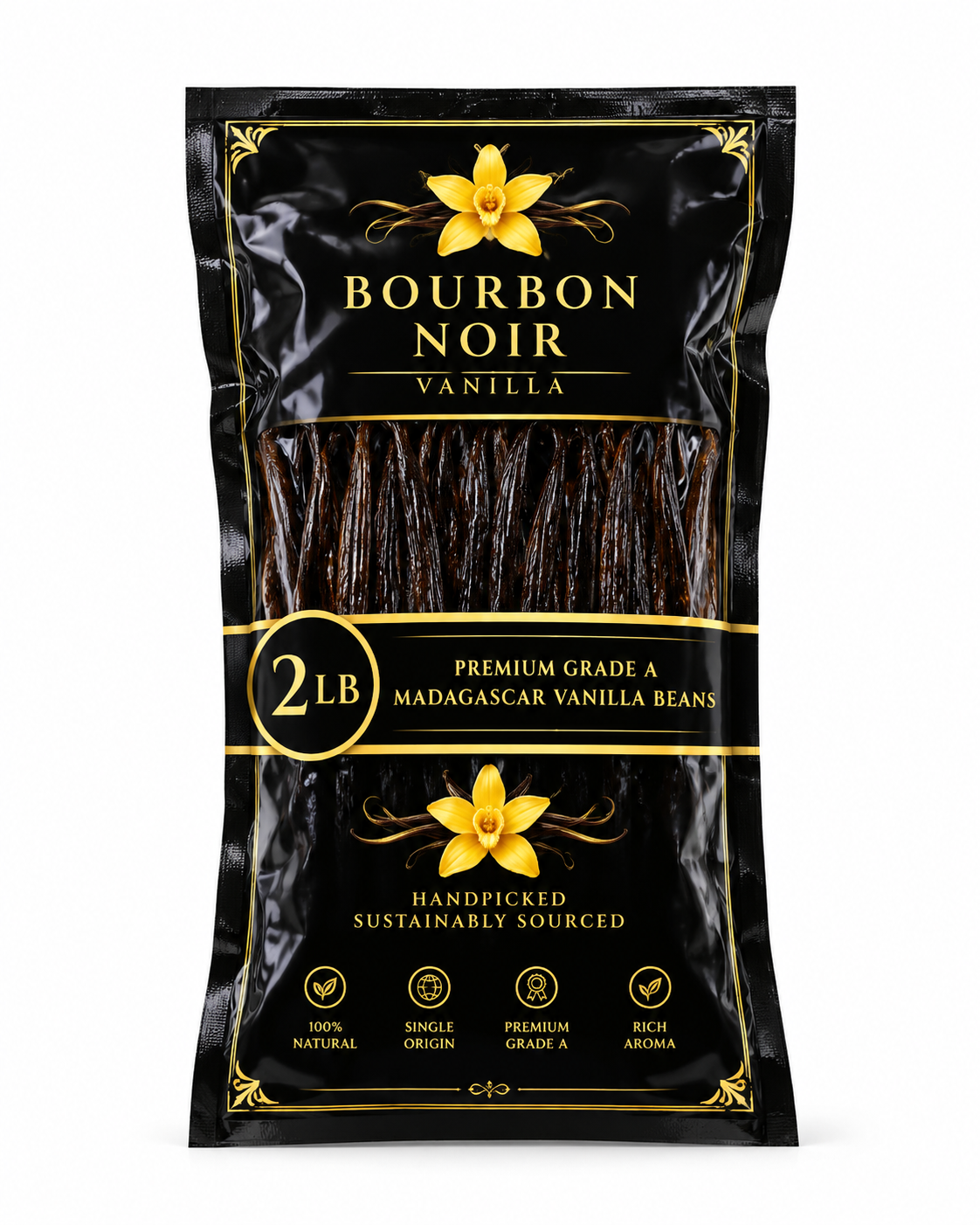 2 LB Premium Grade A Madagascar Vanilla Beans
