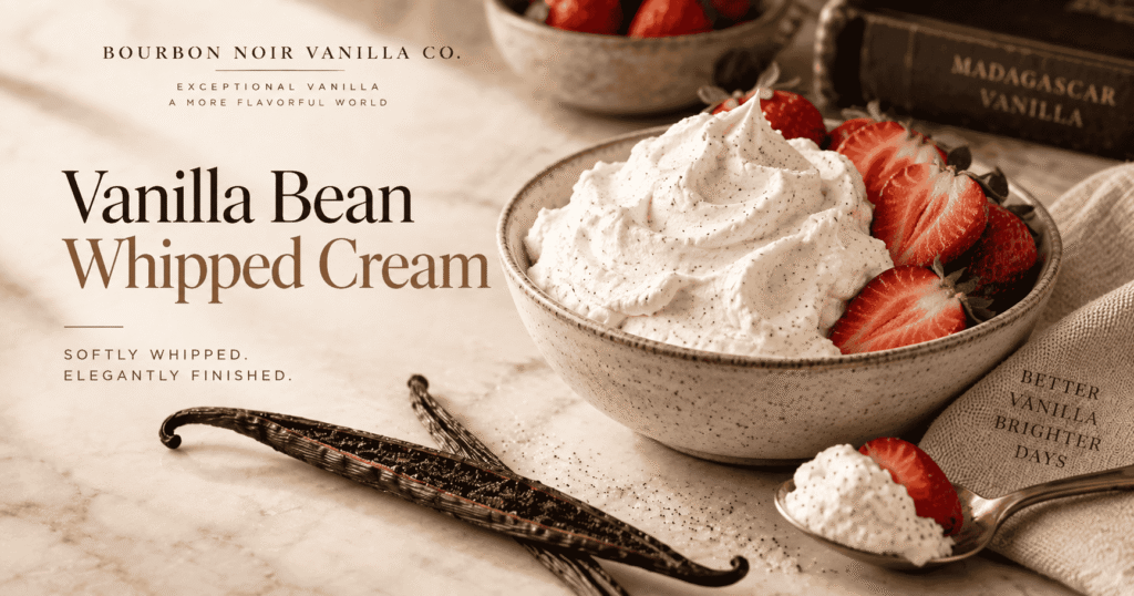 Vanilla Bean Whipped Cream Bourbon Noir Vanilla Co_png